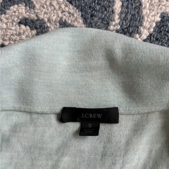J Crew collared merino wool sweater mint green - Picture 3 of 5